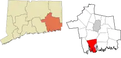 Waterford's location within the Southeastern Connecticut Planning Region and the state of Connecticut