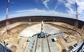Site 1S with Soyuz-2.1a "Mikhail Lomonosov", 2016