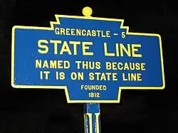 Official logo of State Line,Franklin County,Pennsylvania