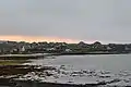 Sunset over Pierowall, across the bay