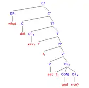 *What did you eat and rice?