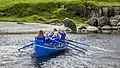 Tambar, girls under 15 (children's rowing). Photo by Ólavur Frederiksen, July 21, 2019.