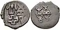 Taxila coin (circa 180 BCE).