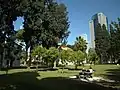 Grounds of the Templer buildings in the Sarona colony on Kaplan Street