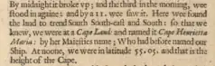 Excerpt from voyage account