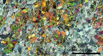 Image 32Thin section scan, by Kallerna (from Wikipedia:Featured pictures/Sciences/Geology)