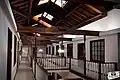 Third floor of Craigmiles Hall, viewing rear of building. Large skylights flood interior with natural light. Original wood from 1878.