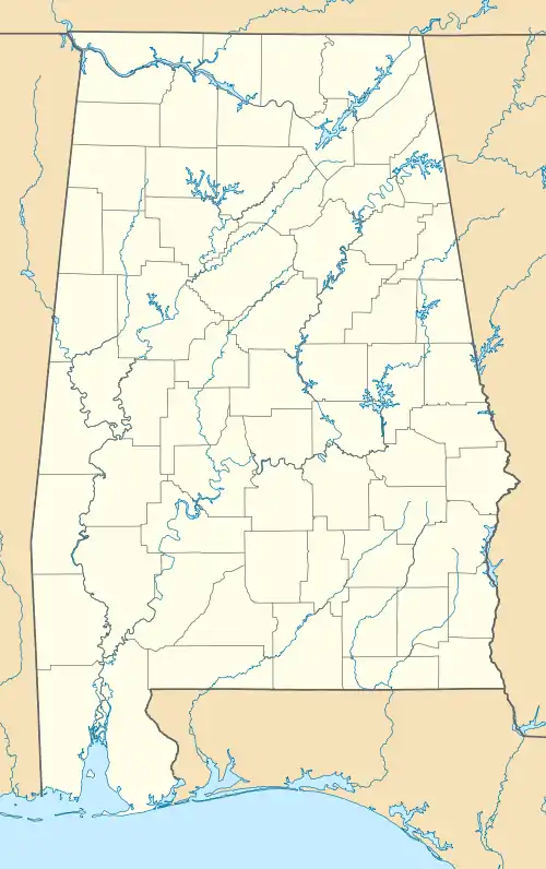 Taskigi Mound is located in Alabama