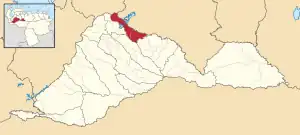 Location in Barinas