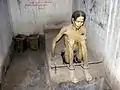 Diorama of alleged detention conditions in some South Vietnamese prisons