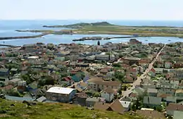 St. Pierre view from hilltop