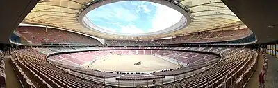 Inner view of the stadium in August 2017