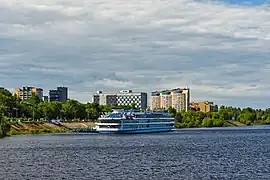 Water transport in Volga