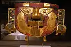 Sican headdress mask; 10th-11th century; gold, silver & paint; height: 29.2&nbsp;cm (111⁄2 in.); Metropolitan Museum of Art