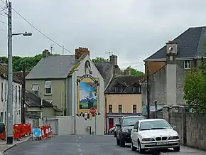 Mural on Crawford's Street depicting the Flight of the Earls