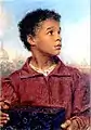 Probably exhibited by William Henry Hunt at the 1833 Spring Exhibition of the Society of Painters in Water-Colours under the title A Young Negro.