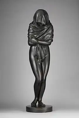 Winter; by Jean-Antoine Houdon; 1787; bronze; 143.5 x 39.1 x 50.5&nbsp;cm, height of the pedestal: 86.4&nbsp;cm; Metropolitan Museum of Art