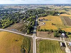WIS&nbsp;56 and WIS&nbsp;82 heading west into the east side of Viroqua