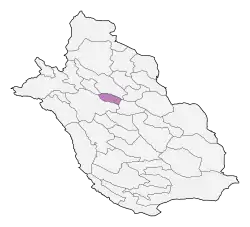 Location of Zarqan County in&nbsp;Fars&nbsp;province