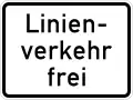 Regular scheduled buses allowed