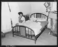 Bedroom of Mining Cabin of Mr. Eddie Cain, 1946