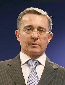 Colombia&nbsp;ColombiaÁlvaro Uribe Vélez**2002-2010