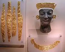 Cabeza criselefantina de Artemisa (siglo VI&nbsp;a.&nbsp;C.)