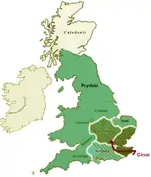 Britania, 54&nbsp;a.&nbsp;C. (invasión de César)