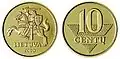 10 centų - emisión de 1997