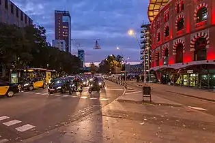 Tráfico en la noche
