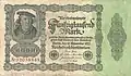50&nbsp;000 marcos (19 de noviembre de 1922)