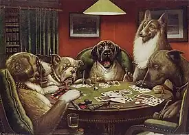 A Waterloo Dogs Playing Poker (c. 1906)