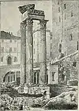 El templo desenterrado en 1885.