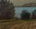 Estado de ánimo vespertino (en el lago), de propiedad privada