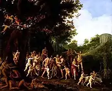 Triunfo de Baco y Sileno, de Adriaen van Nieulandt