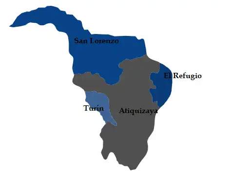 Ahuachapán Norte y los distritos que lo conforman.