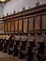 La sillería del coro, obra de estilo italianizante de mediados del siglo&nbsp;XVI