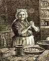 Alphonse Lévy, Cocina de Pesaj, c. 1876-1888. Trabajo dedicado a la cocina tradicional judía, estrictamente "kósher".