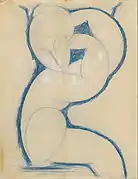 Modigliani, Cariátide, 1913-1915.