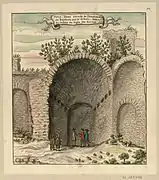 Acuarela de Louis Boudan, 1699.
