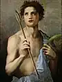 San Sebastián con dos flechas y la palma de mártir de Andrea del Sarto (principios del siglo XVI)