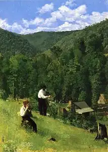 El granjero y su hijo en la cosecha, 1879.
