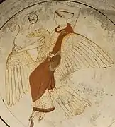 Afrodita montando un cisne. Rodas, 460&nbsp;a.&nbsp;C.
