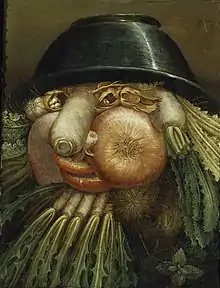 Retrato con verduras, de Arcimboldo, mediados del siglo XVI.