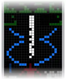 Los hélices que se muestran al centro.