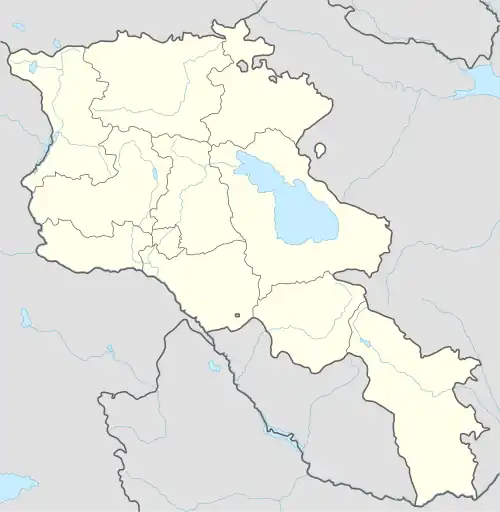 Hrazdán ubicada en Armenia