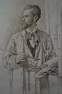 Arturo Michelena: Autorretrato, (1890).