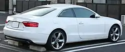 Vista posterior del Audi A5 cupé 8T