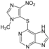 Estructura química de la Azatioprina