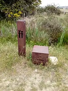 Azud de la Cacera de Navalcaz junto al Cordel de Santillana, antes de llegar al término de Gallococeado
